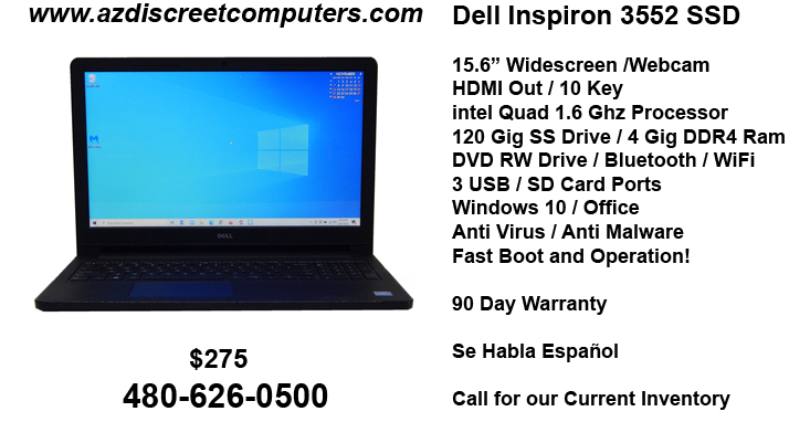 Dell Inspiron 3552 SSD
